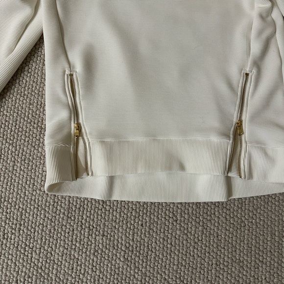 Addison Bay Active Rib Zip Everyday Crewneck Sweatshirt - Picture 3 of 5